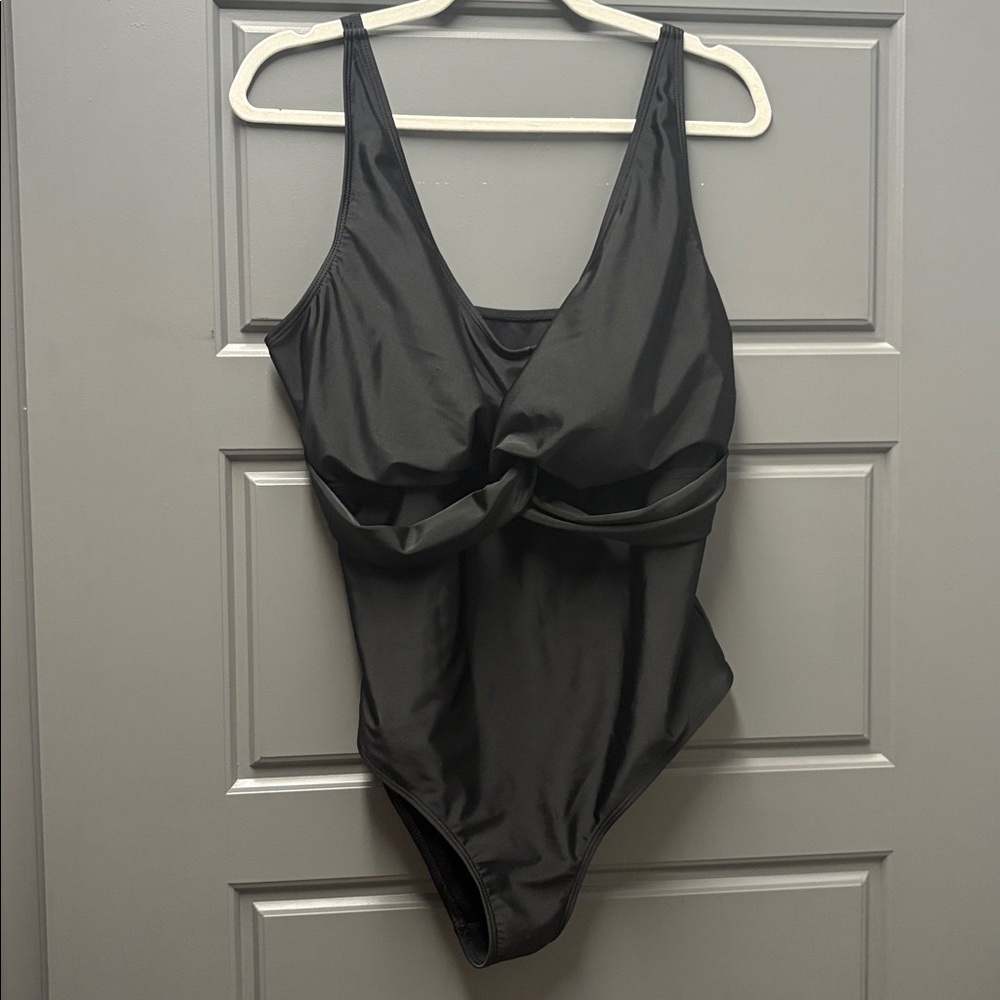 Black one piece bathing suit  NWOT